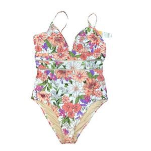 Kona Sol Floral One Piece Swimsuit